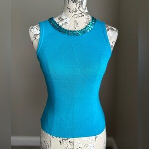 Vintage 90s Feminine Glam Sequined Blouse